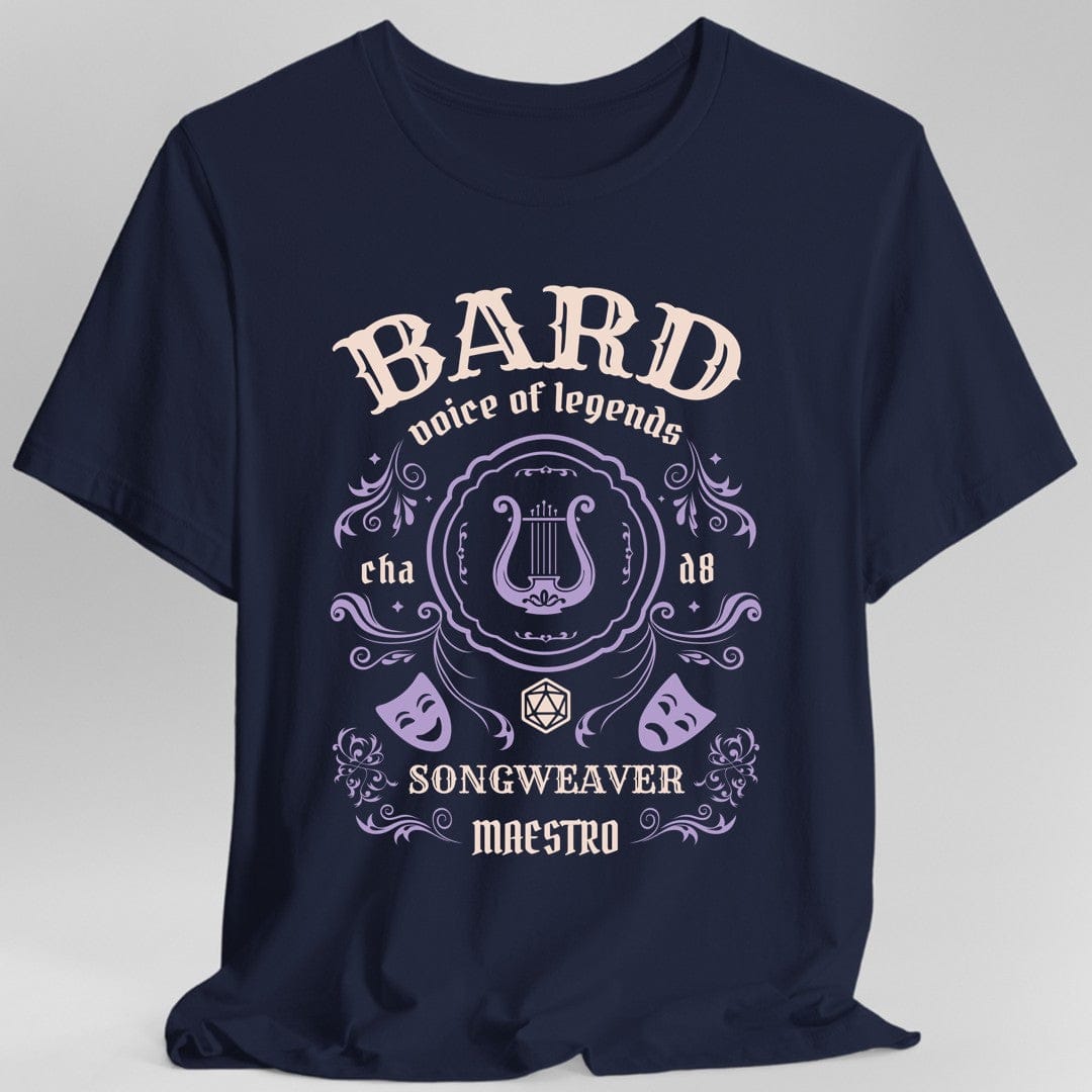 Printify T-Shirt Navy / S Bard Class Vintage Label T-Shirt