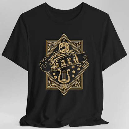 Printify T-Shirt Black / S Bard D&D Class Emblem T-shirt