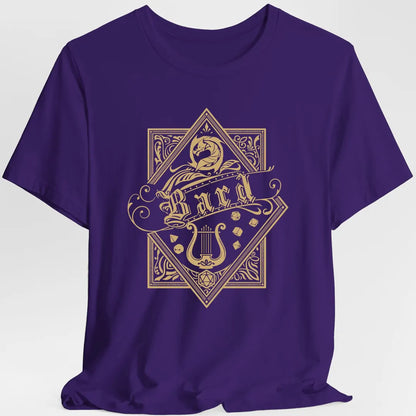 Printify T-Shirt Purple / S Bard D&D Class Emblem T-shirt