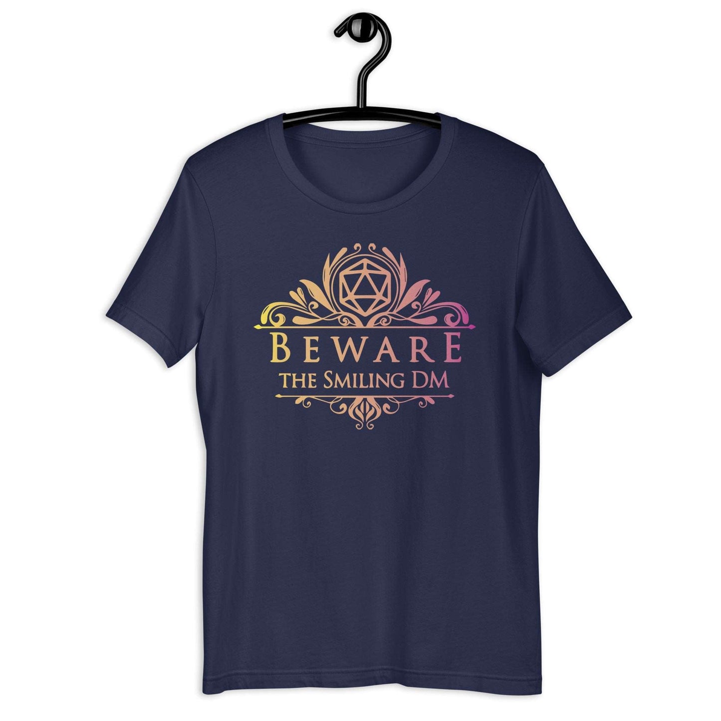 Printify T-Shirt Navy / S Beware the Smiling DM Shirt