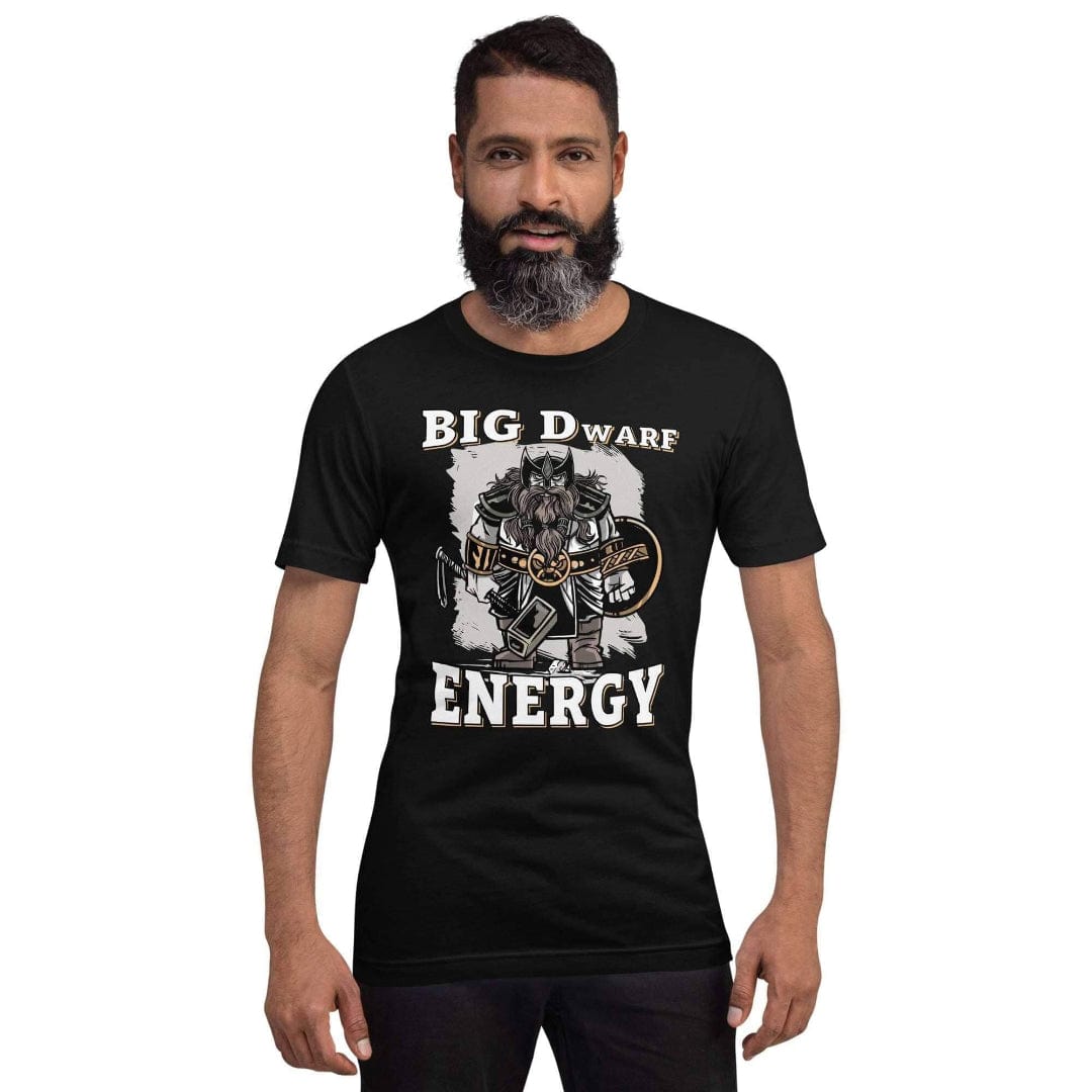 Printify T-Shirt Big D (Dwarf) Energy T-Shirt