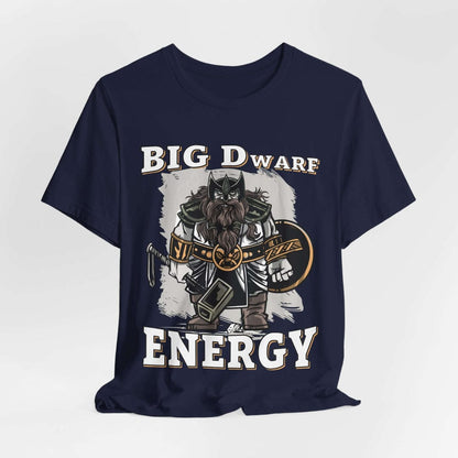 Printify T-Shirt Navy / S Big D (Dwarf) Energy T-Shirt