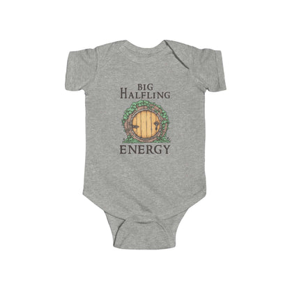 Printify Kids clothes Heather / NB (0-3M) Big Halfling Energy LOTR Baby Bodysuit