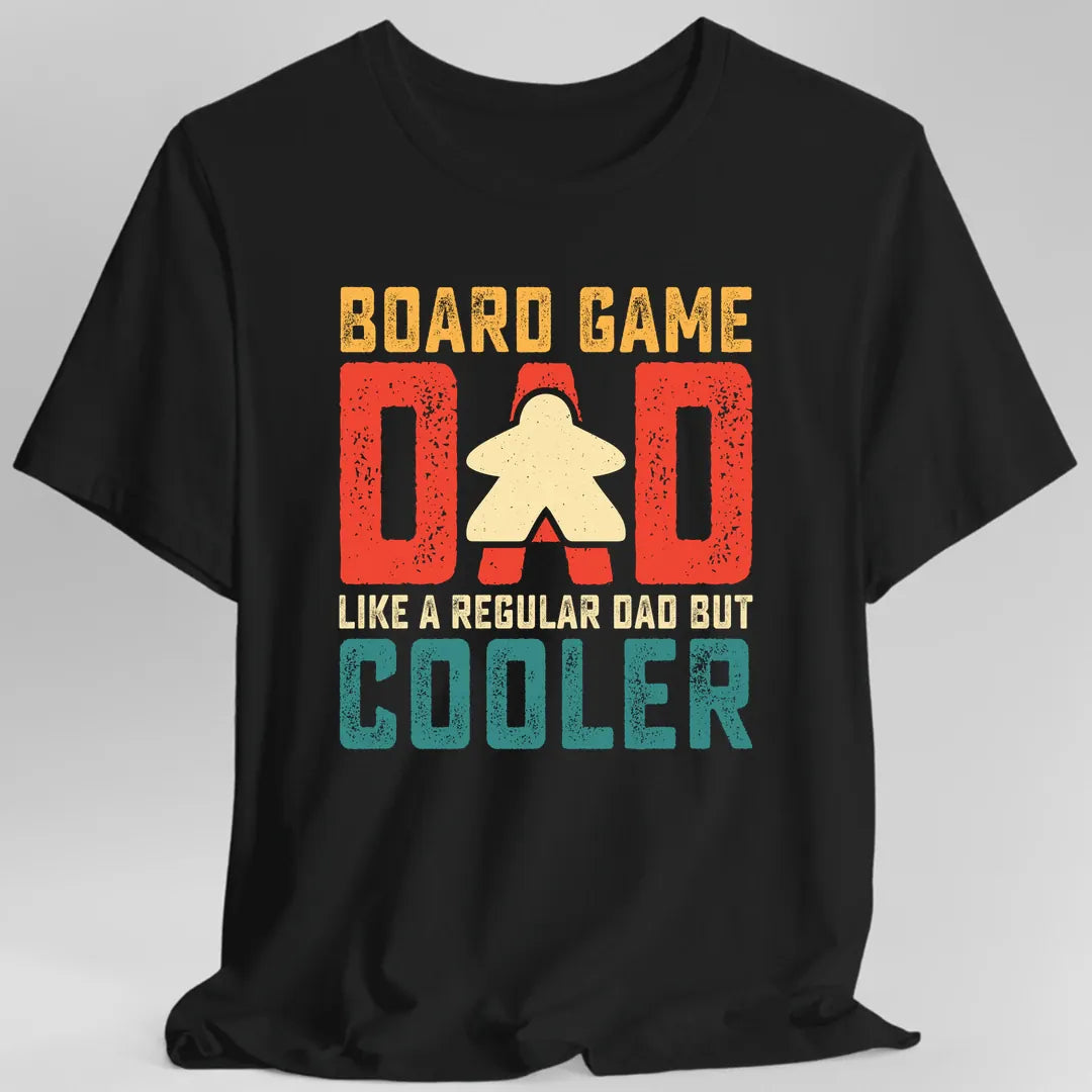 Printify T-Shirt Black / S Board Game Dad Father's Day T-Shirt