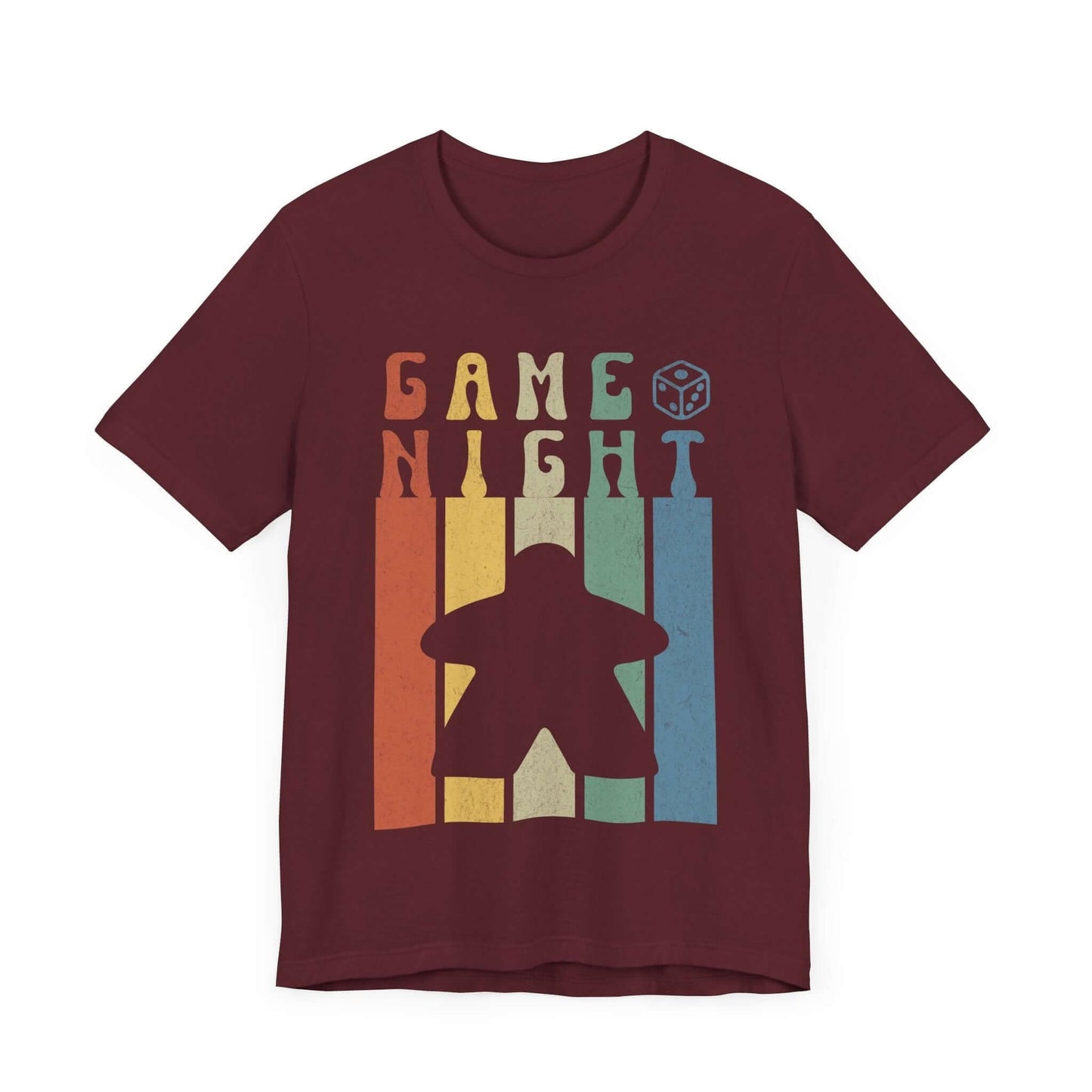 Printify T-Shirt Maroon / S Board Game Night Shirt