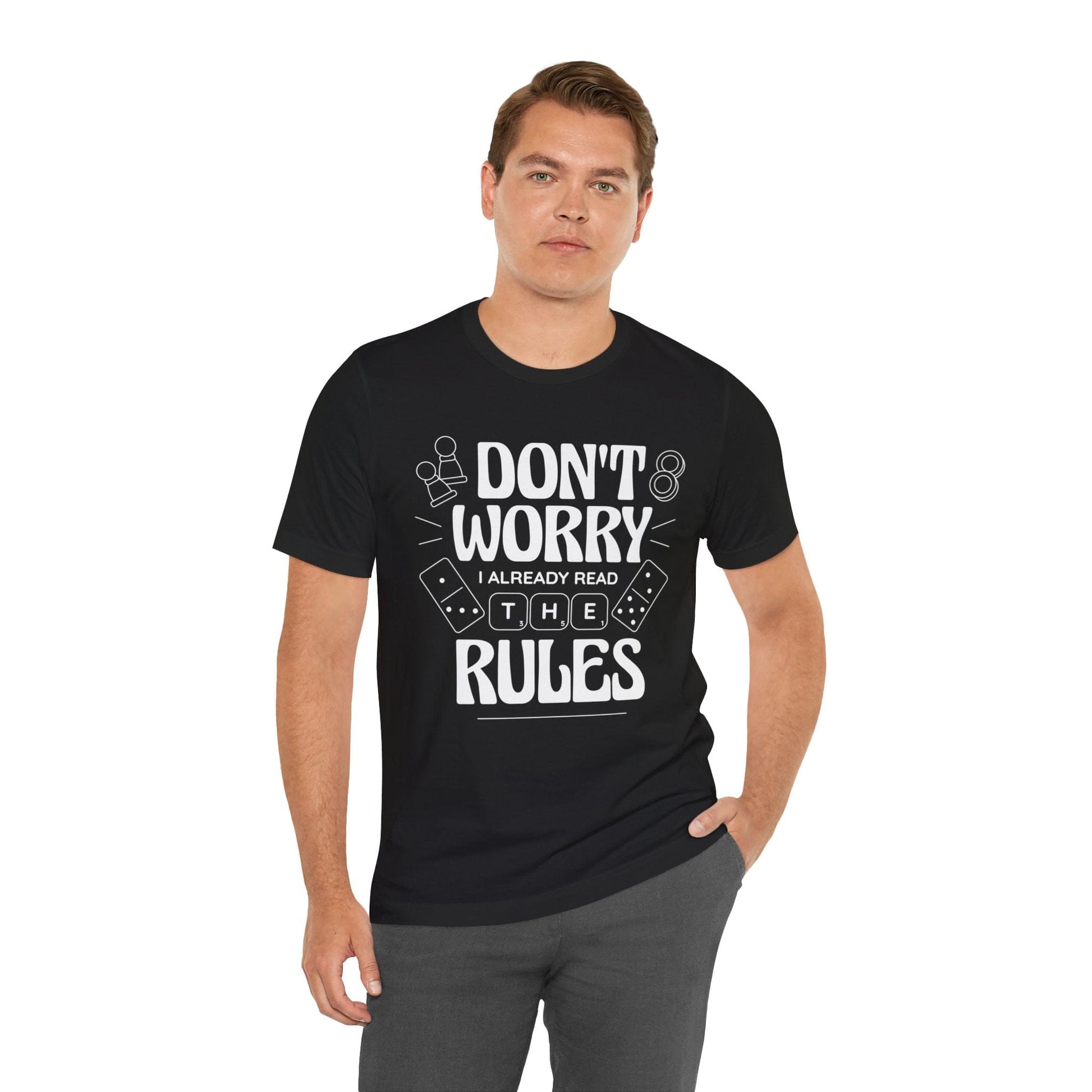 Printify T-Shirt Board Games T-shirt - I Read The Rules