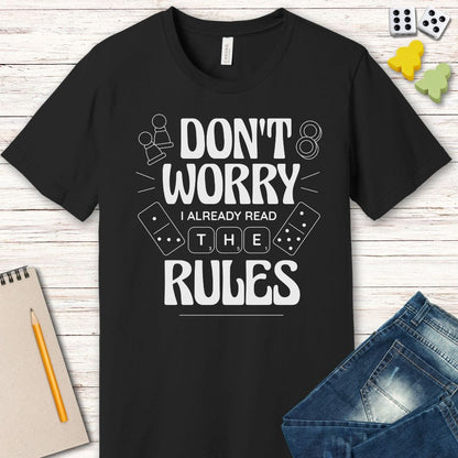 Printify T-Shirt Board Games T-shirt - I Read The Rules