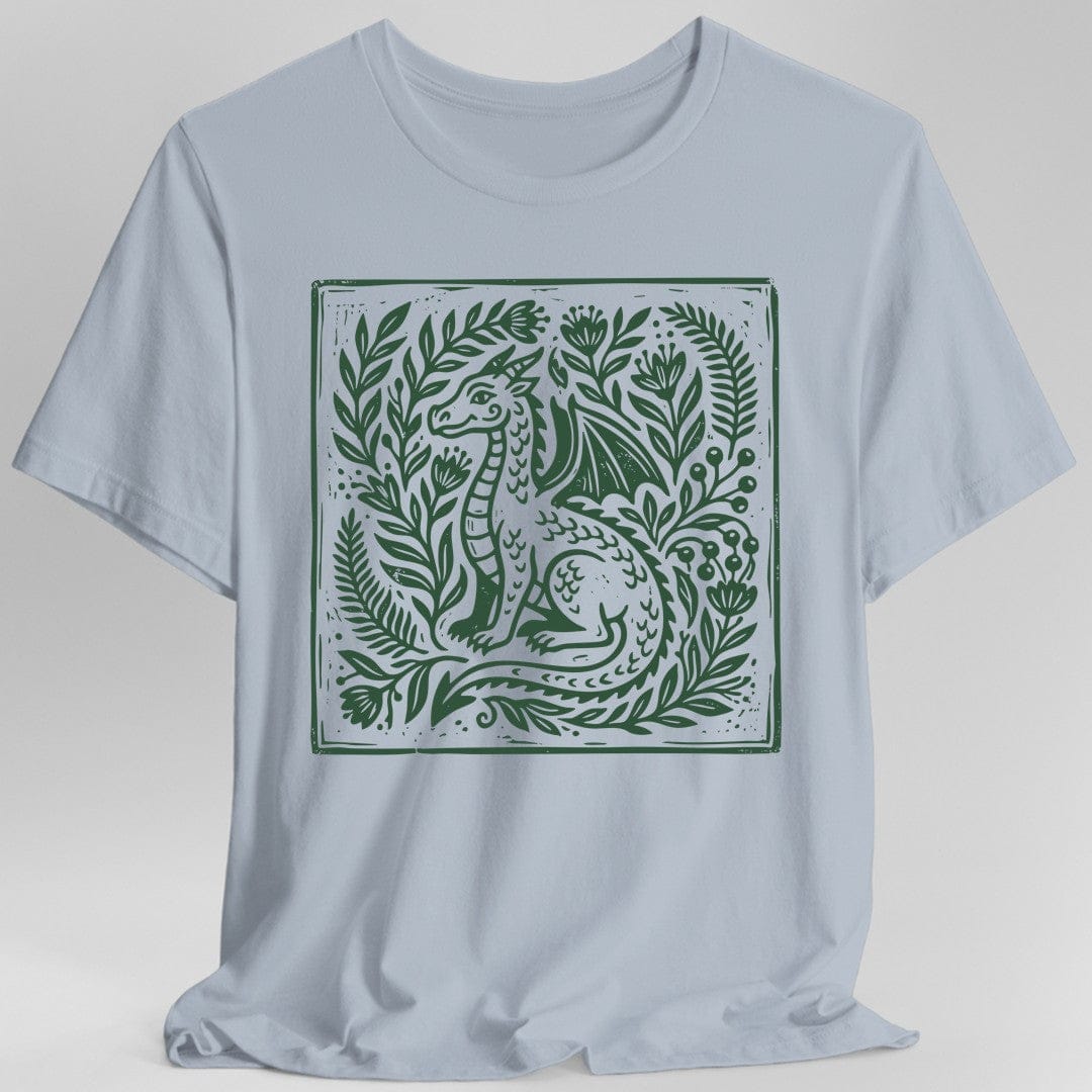 Printify T-Shirt Light Blue / S Boho Dragon