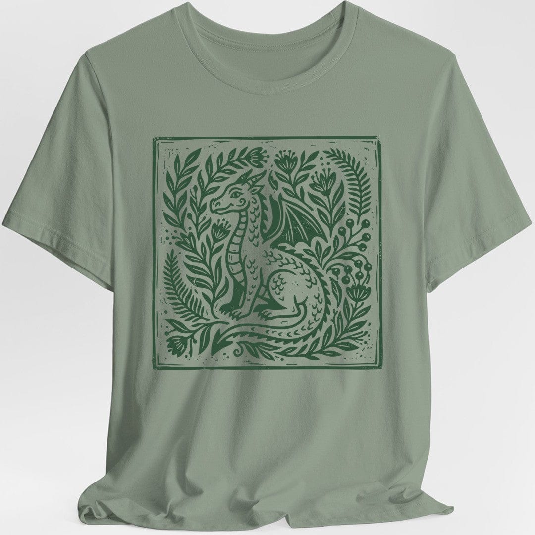 Printify T-Shirt Sage / S Boho Dragon