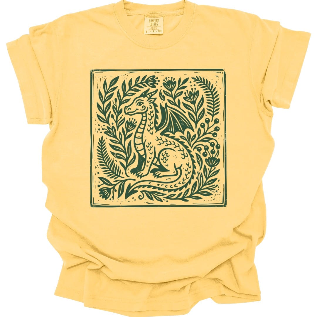 Printify T-Shirt Butter / S Boho Dragon T-shirt - Comfort Colors
