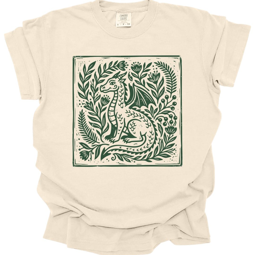 Printify T-Shirt Ivory / S Boho Dragon T-shirt - Comfort Colors