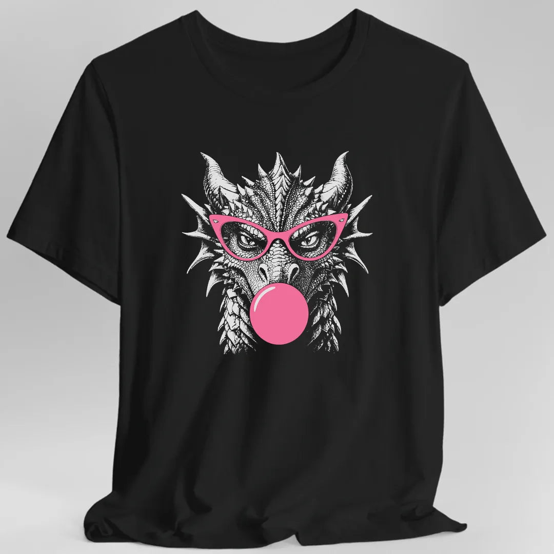 Printify T-Shirt Black / S Bubblegum Dragon T-Shirt