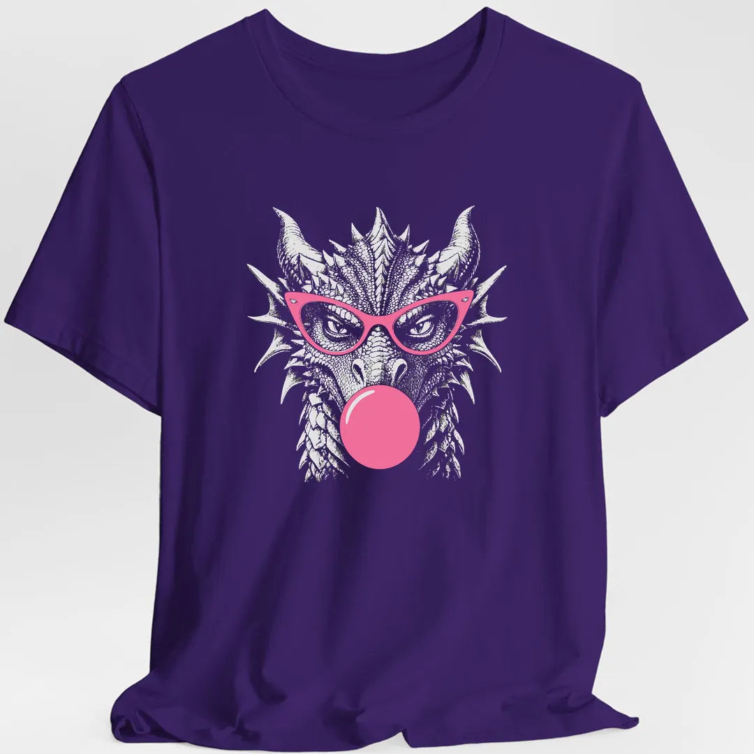 Printify T-Shirt Purple / S Bubblegum Dragon T-Shirt