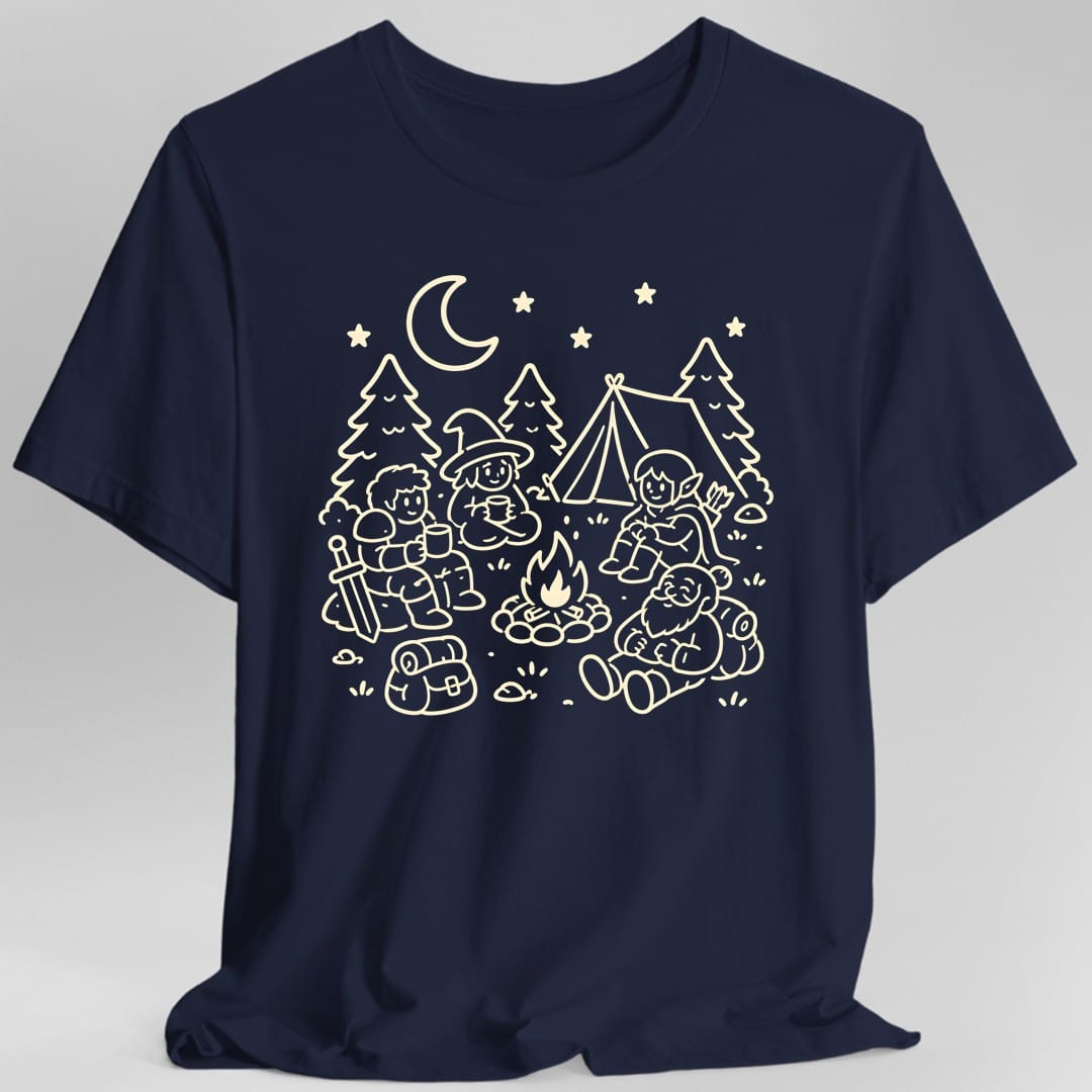 Printify T-Shirt Navy / S Campfire Long Rest T-Shirt