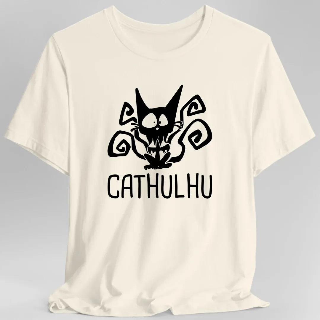 Printify T-Shirt Natural / S Cathulhu Funny Cat T-Shirt