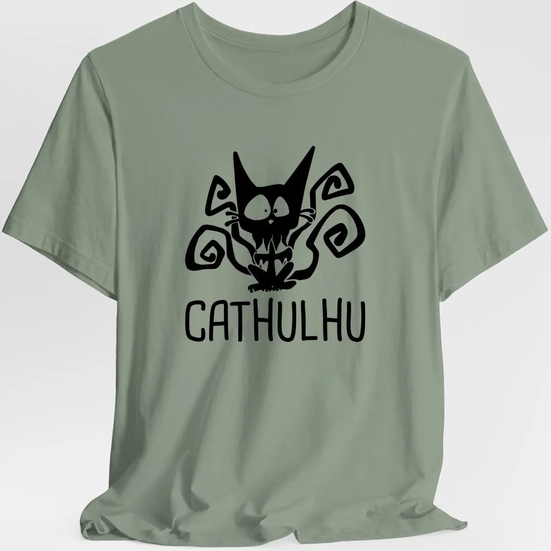 Printify T-Shirt Sage / S Cathulhu Funny Cat T-Shirt