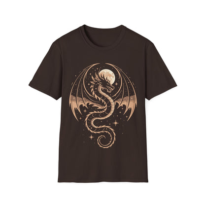 Printify T-Shirt Dark Chocolate / S Celestial Dragon T-Shirt