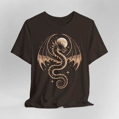 Printify T-Shirt Dark Chocolate / S Celestial Dragon T-Shirt