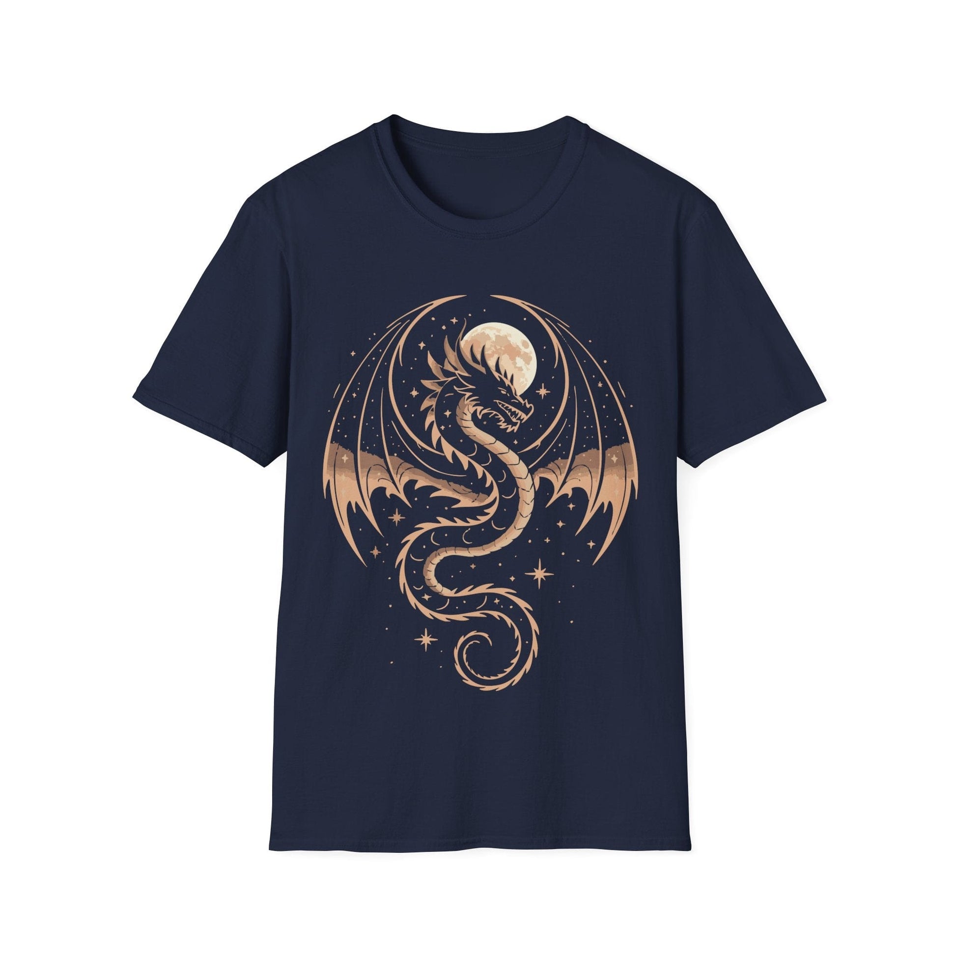 Printify T-Shirt Navy / S Celestial Dragon T-Shirt