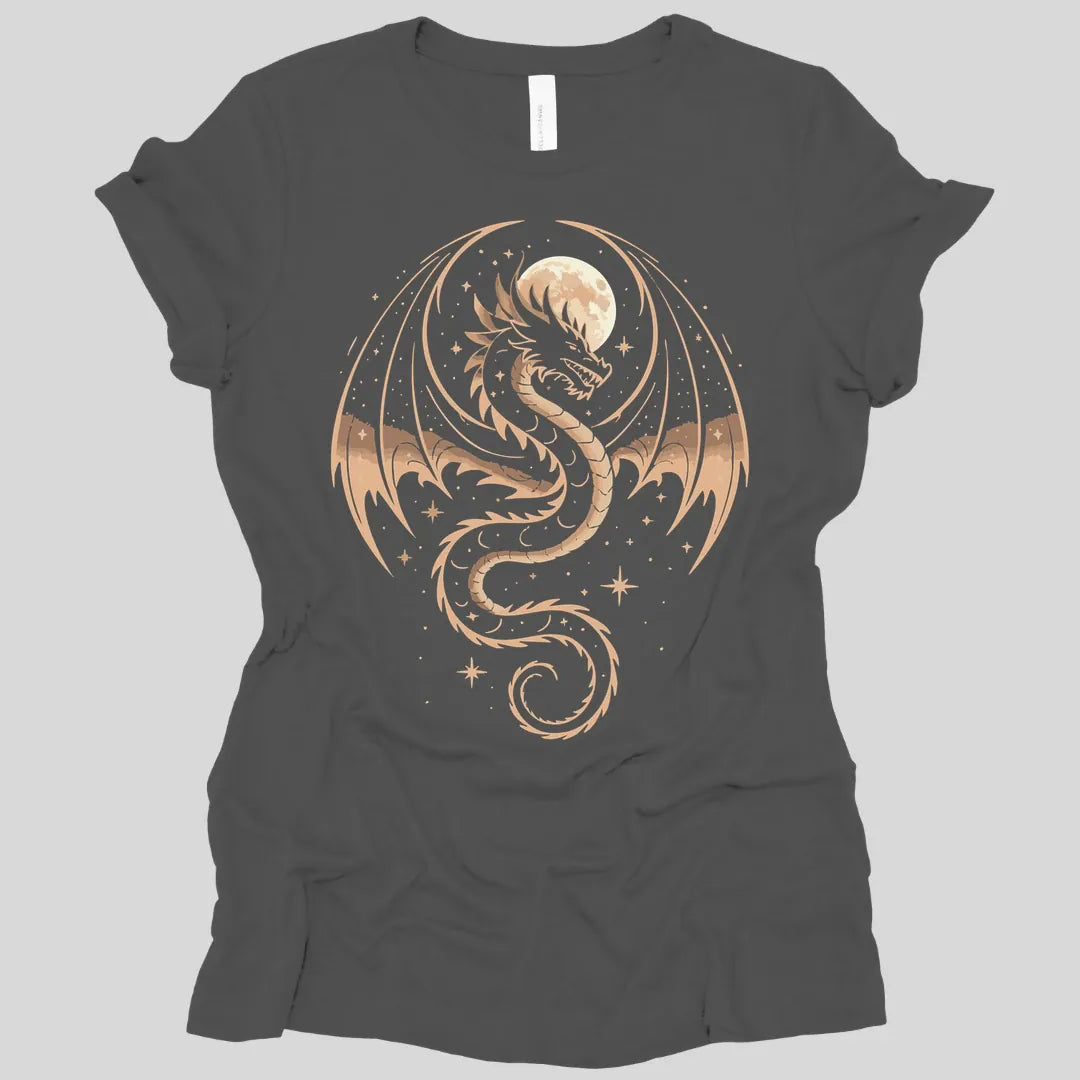 Printify T-Shirt Asphalt / S Celestial Dragon Women's T-shirt