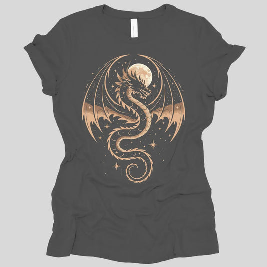 Printify T-Shirt Asphalt / S Celestial Dragon Women's T-shirt