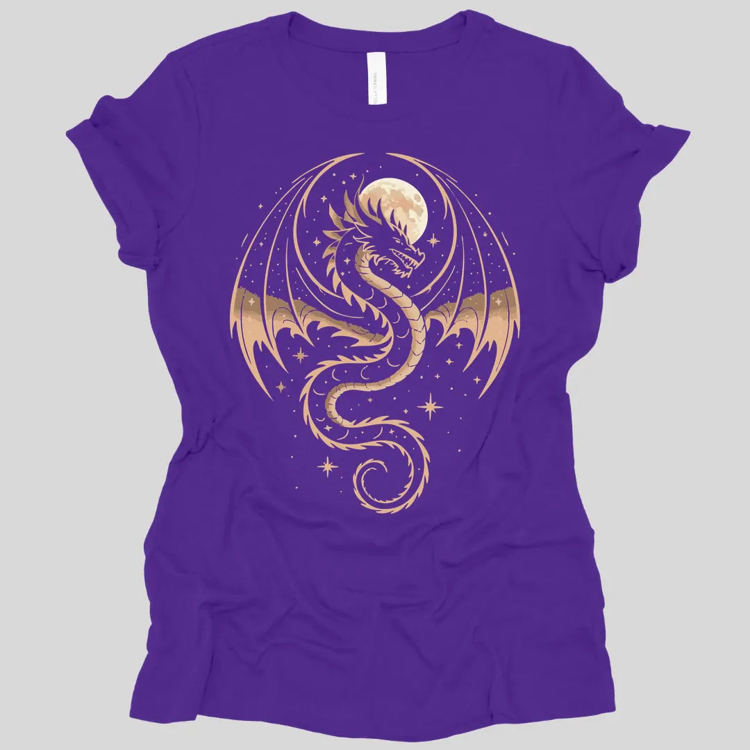 Printify T-Shirt Team Purple / S Celestial Dragon Women's T-shirt