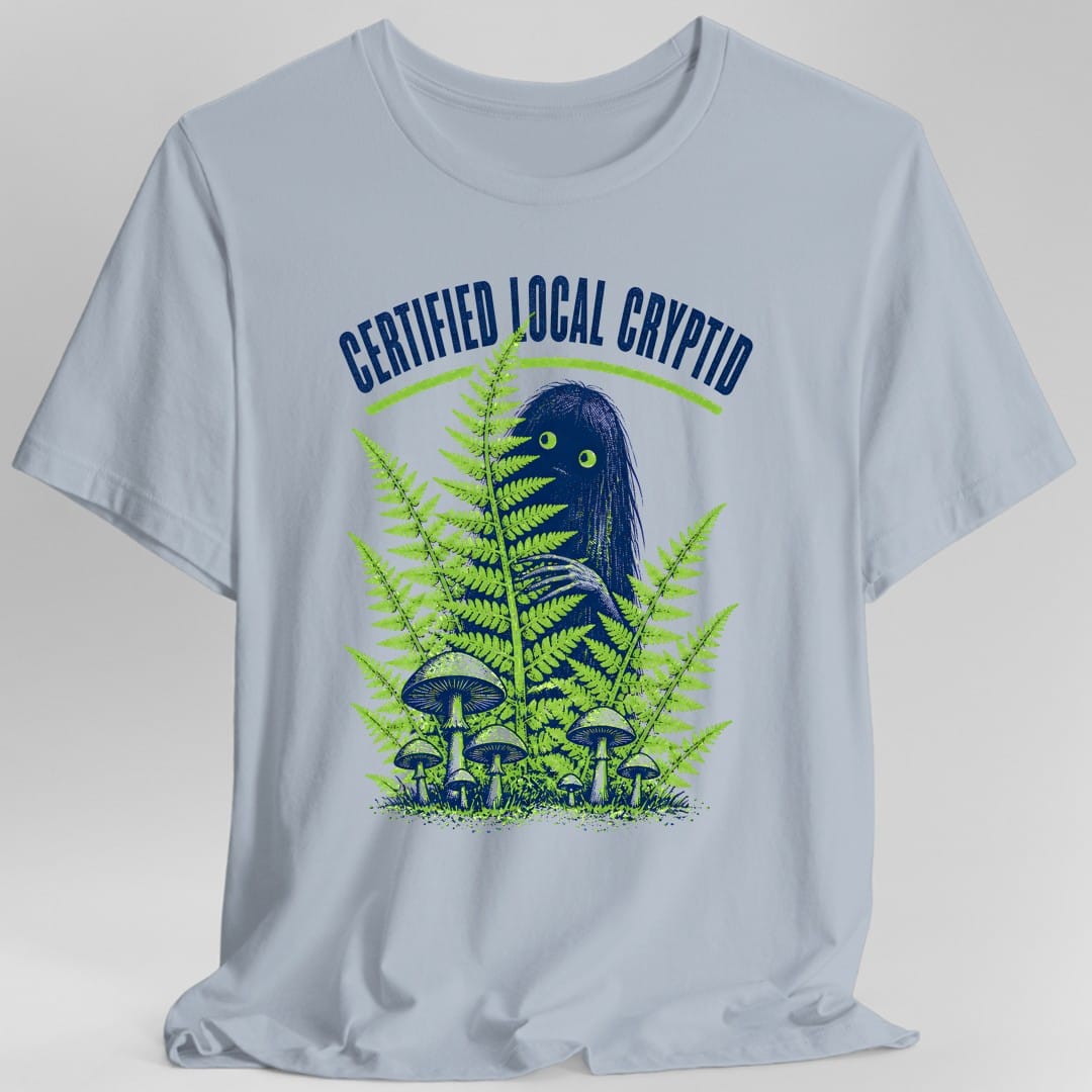 Printify T-Shirt Light Blue / S Certified Local Cryptid Riso T-Shirt