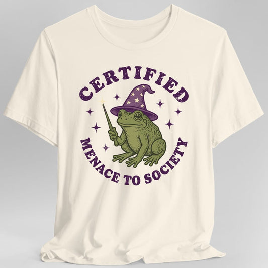 Printify T-Shirt Natural / S Certified Menace To Society T-Shirt