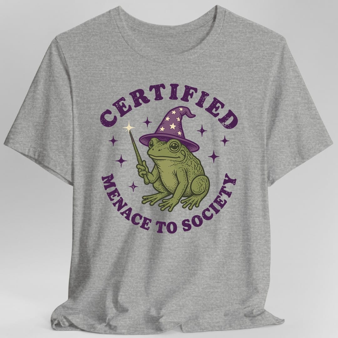 Printify T-Shirt Sport Grey / S Certified Menace To Society T-Shirt
