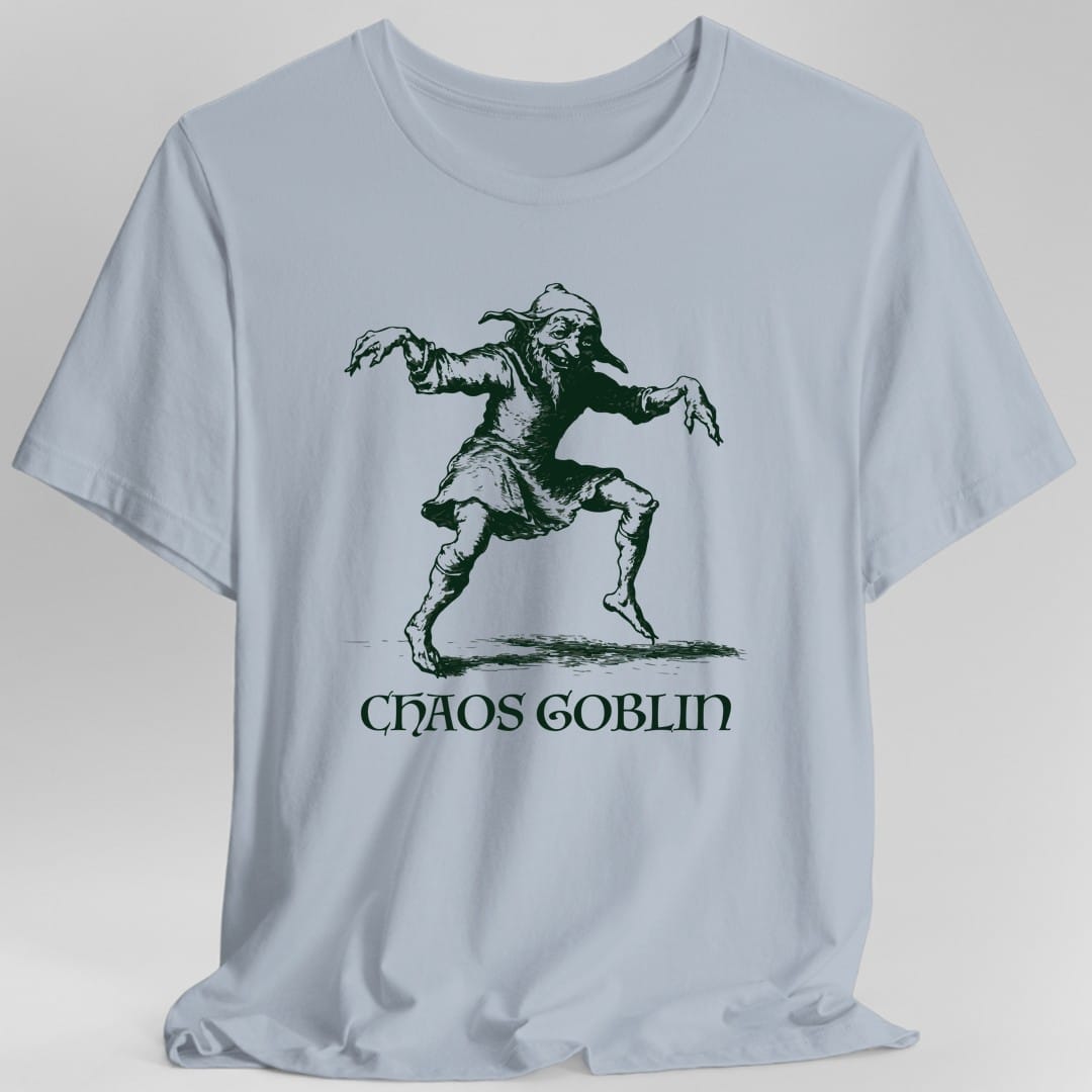 Printify T-Shirt Light Blue / S Chaos Goblin Shirt