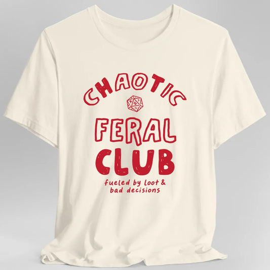 Printify T-Shirt Natural / S Chaotic Feral Club T-Shirt