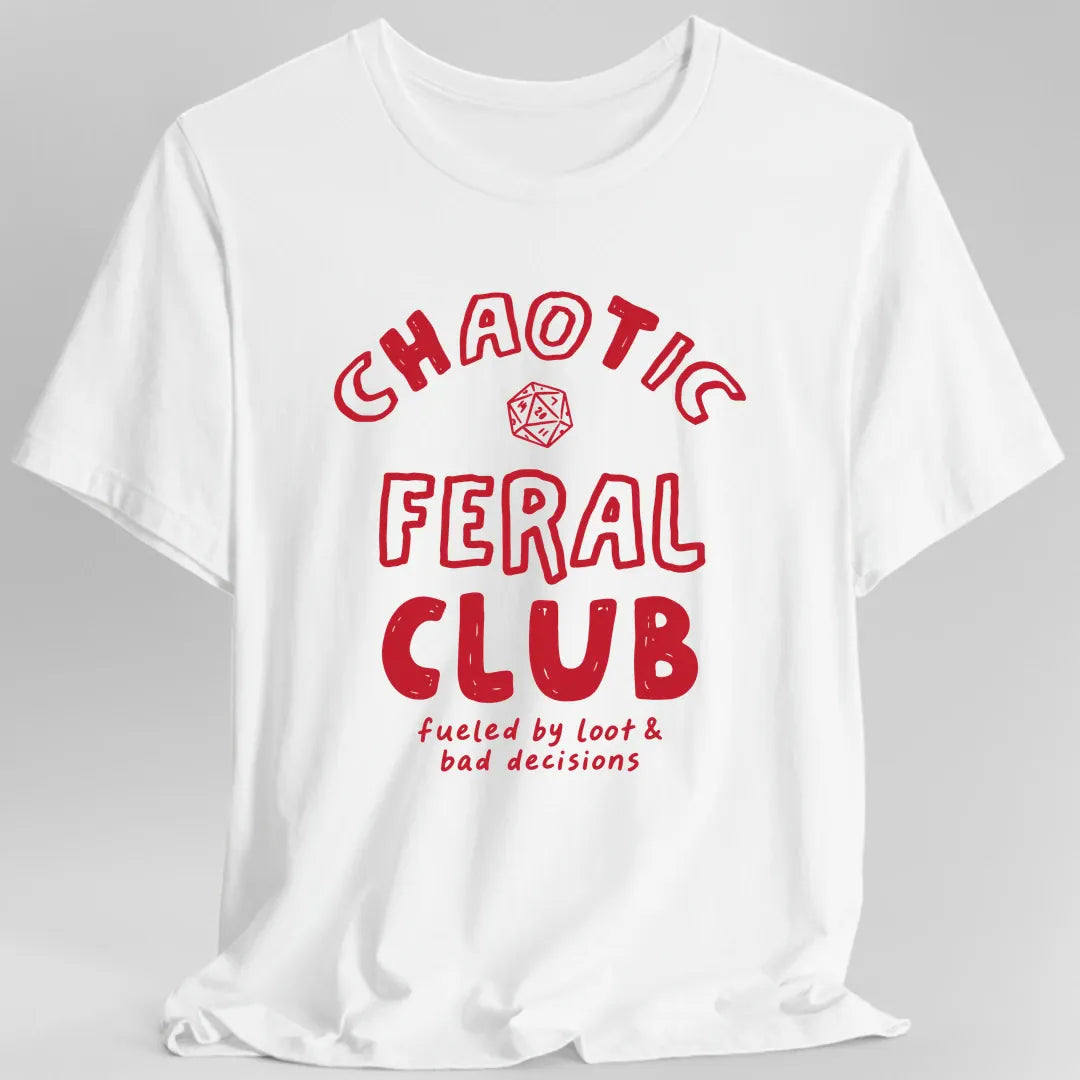Printify T-Shirt White / S Chaotic Feral Club T-Shirt