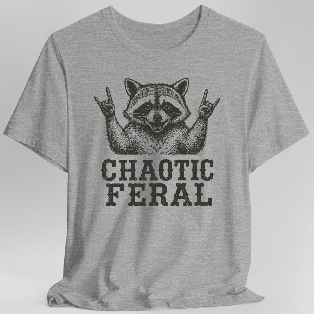 Printify T-Shirt Sport Grey / S Chaotic Feral Rocker T-Shirt