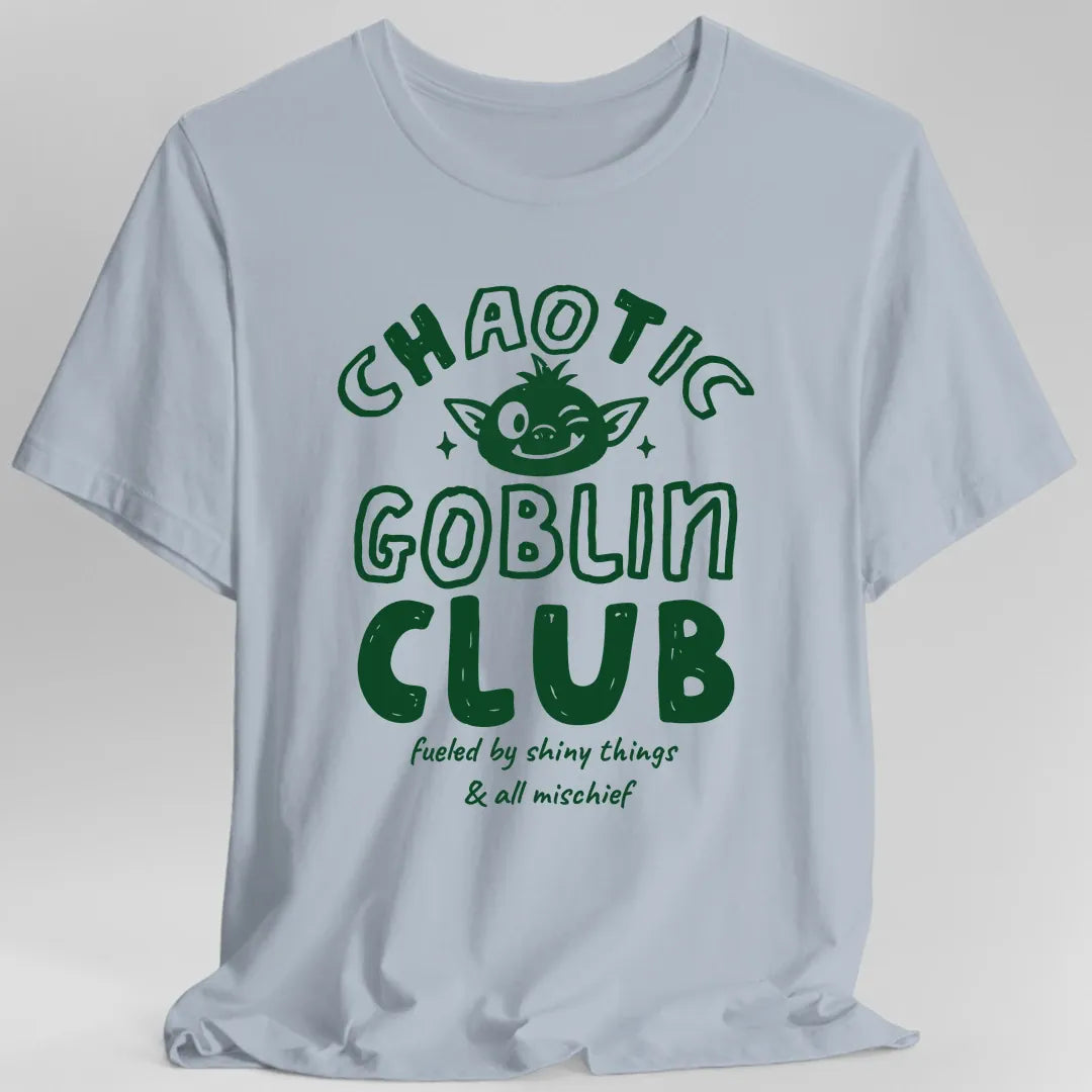 Printify T-Shirt Light Blue / S Chaotic Goblin Club T-Shirt