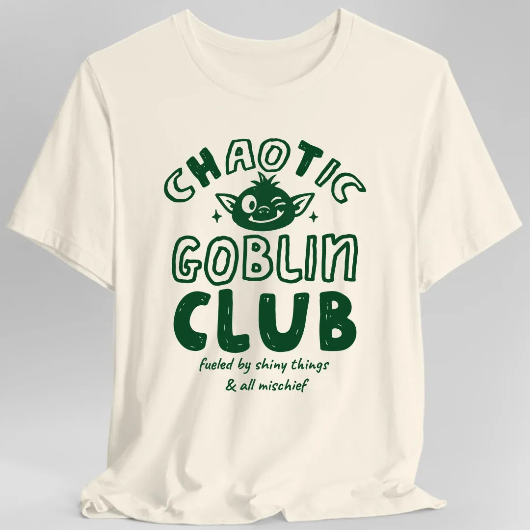 Printify T-Shirt Natural / S Chaotic Goblin Club T-Shirt