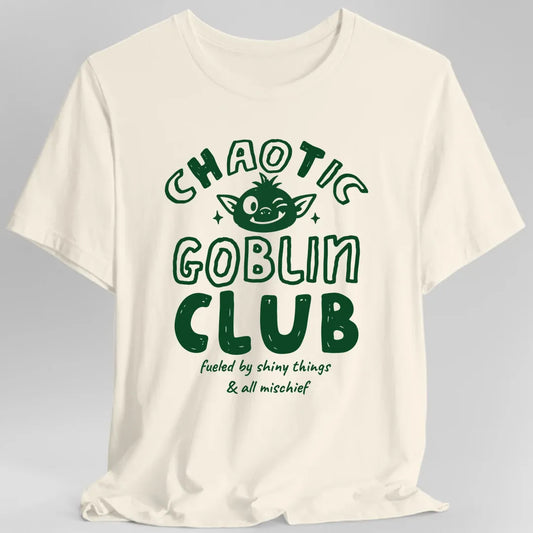 Printify T-Shirt Natural / S Chaotic Goblin Club T-Shirt