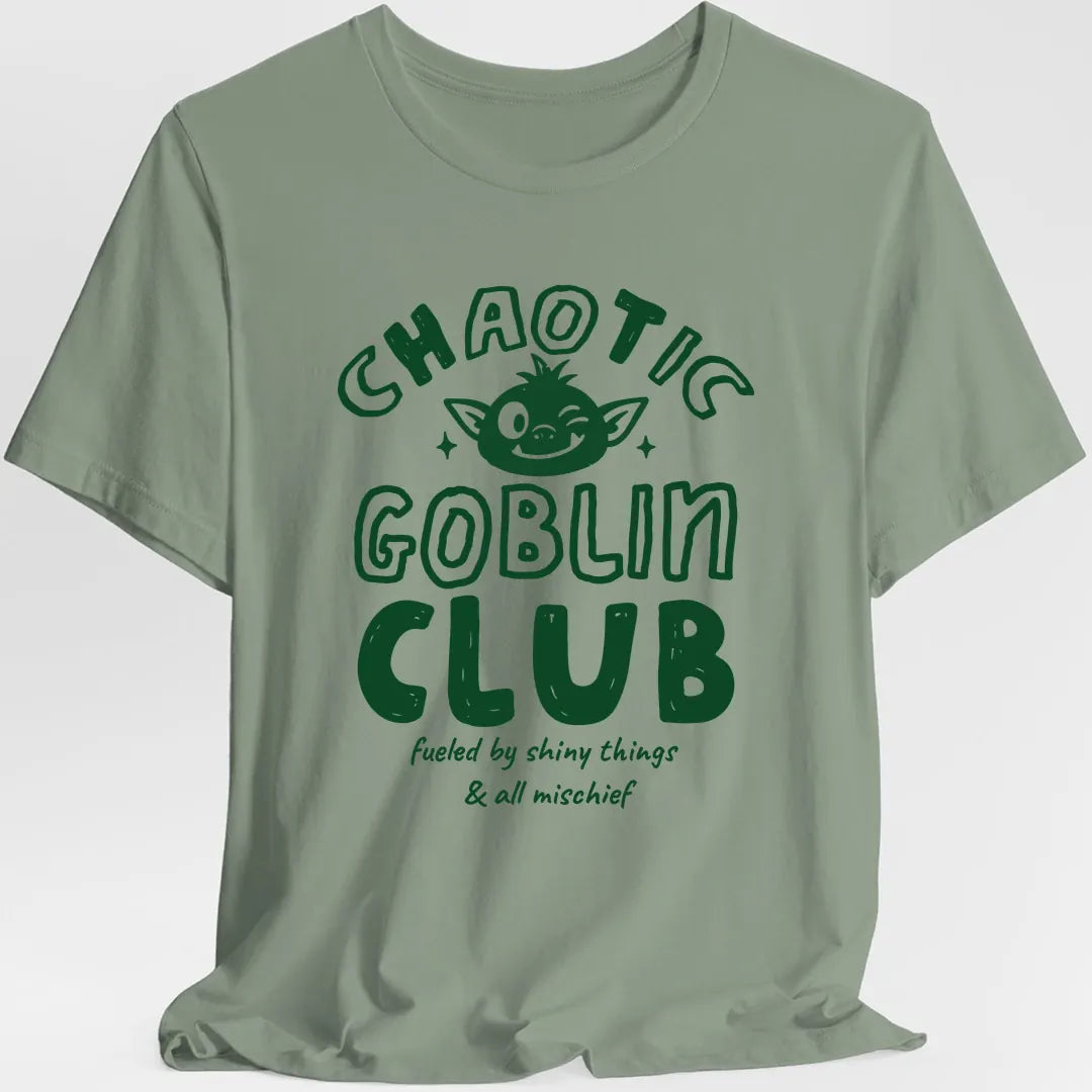 Printify T-Shirt Sage / S Chaotic Goblin Club T-Shirt