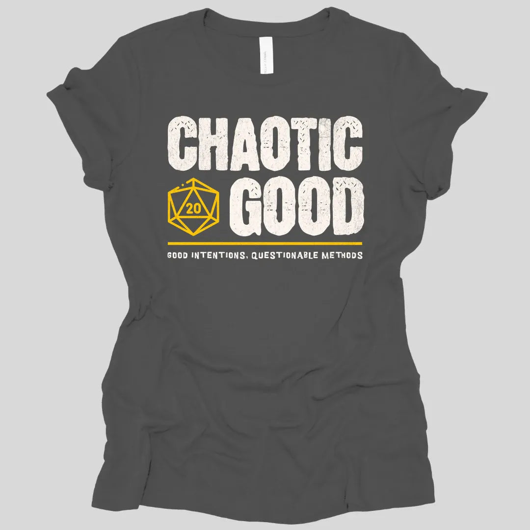 Printify T-Shirt Asphalt / S Chaotic Good - DnD Alignment Women's T-shirt