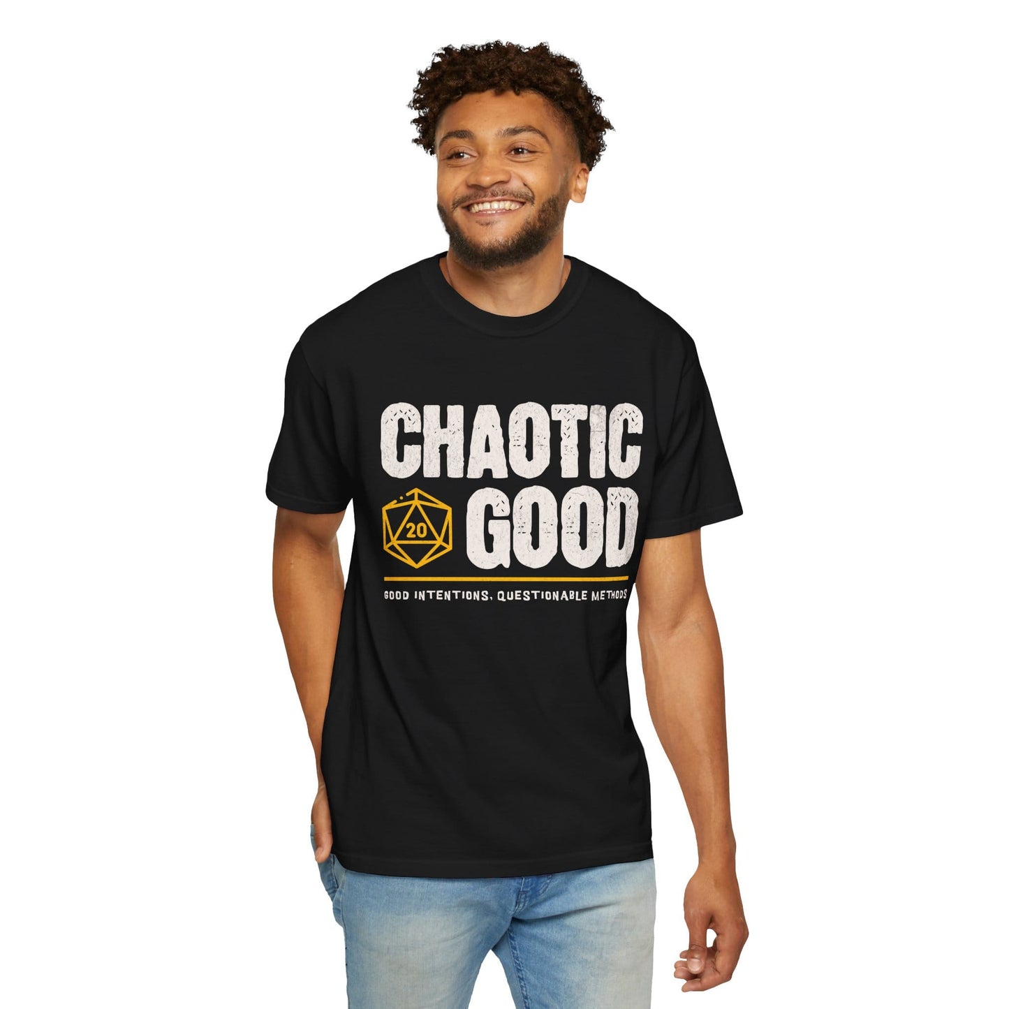 Printify T-Shirt Chaotic Good Shirt - DnD Alignment T-shirt - Comfort Colors
