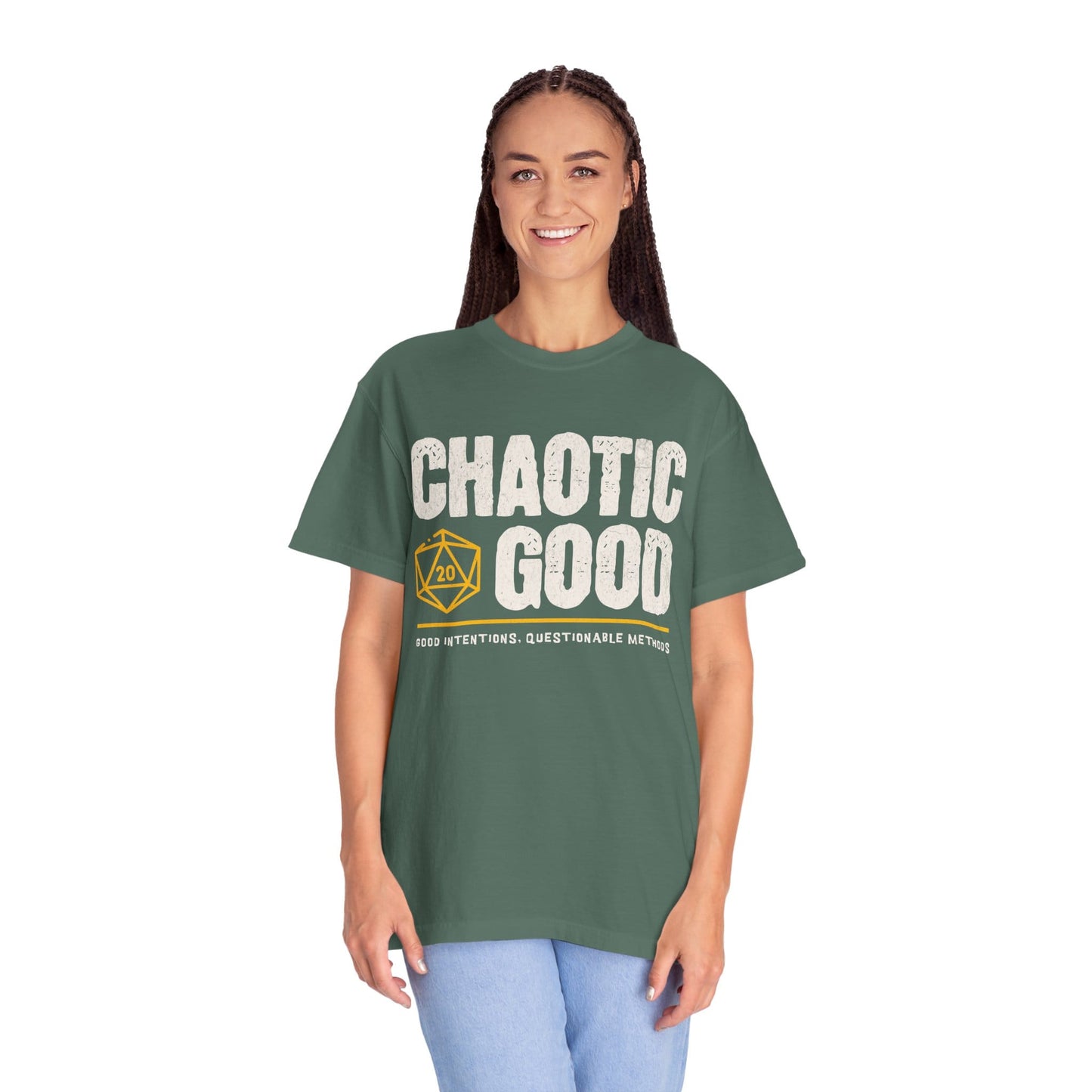 Printify T-Shirt Chaotic Good Shirt - DnD Alignment T-shirt - Comfort Colors