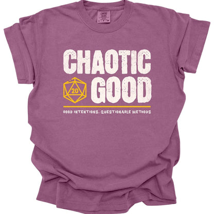 Printify T-Shirt Berry / S Chaotic Good Shirt - DnD Alignment T-shirt - Comfort Colors
