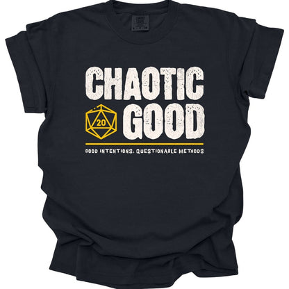 Printify T-Shirt Black / S Chaotic Good Shirt - DnD Alignment T-shirt - Comfort Colors