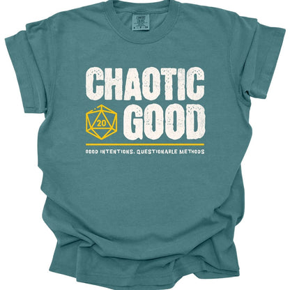 Printify T-Shirt Blue Spruce / S Chaotic Good Shirt - DnD Alignment T-shirt - Comfort Colors
