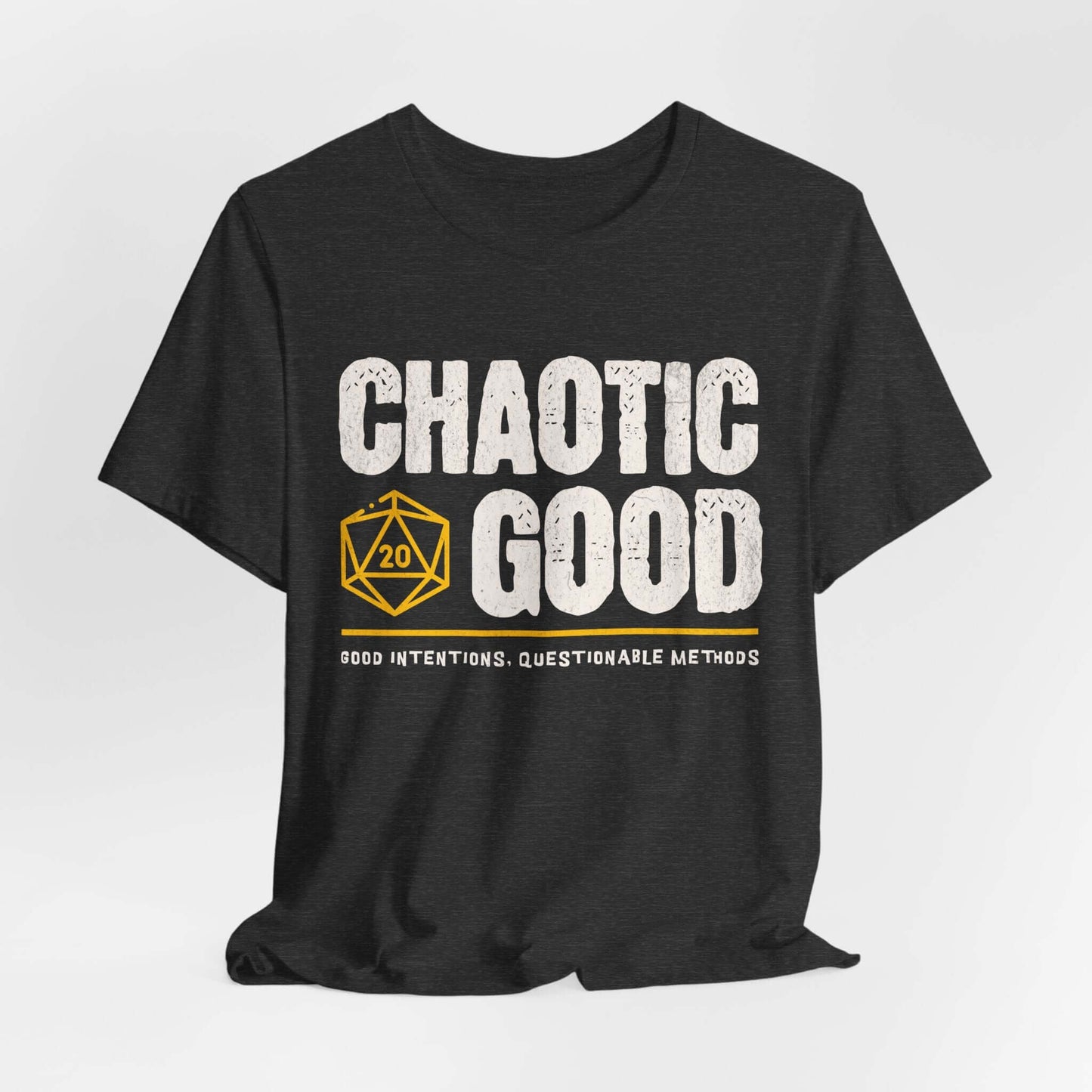 Printify T-Shirt Dark Grey Heather / S Chaotic Good Shirt - DnD Alignment T-shirt