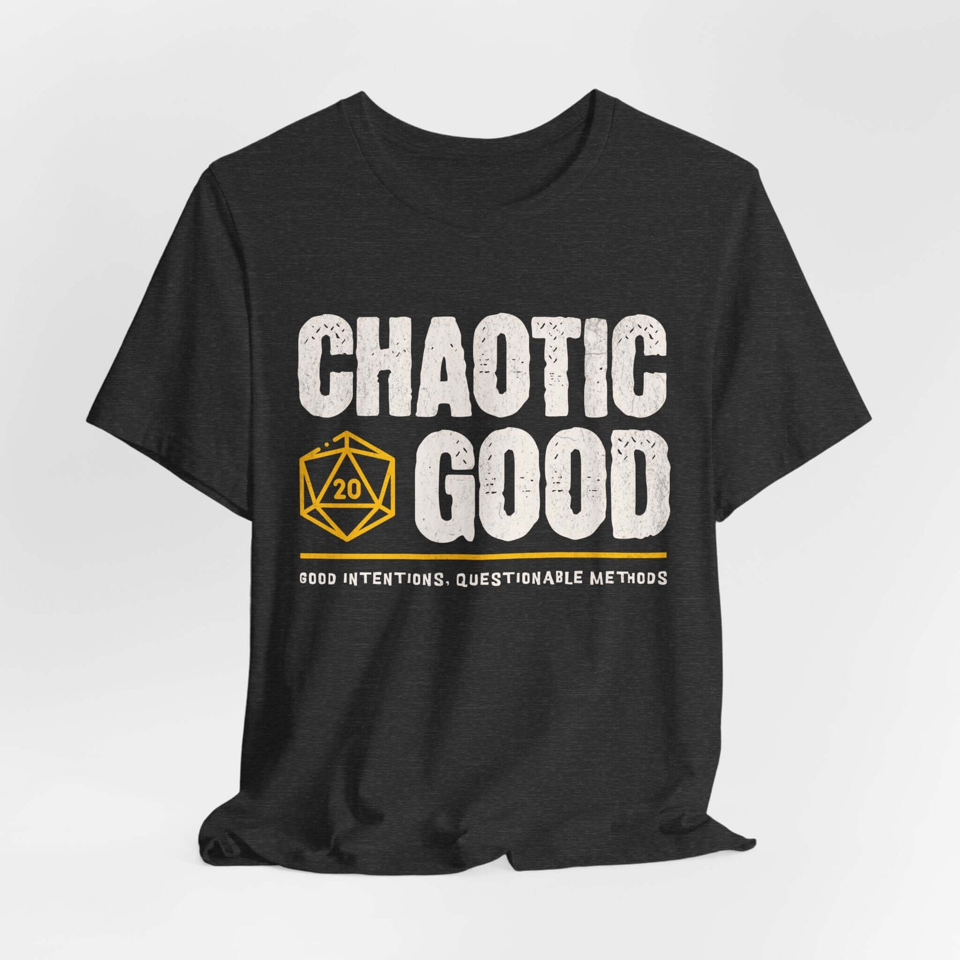 Printify T-Shirt Dark Grey Heather / S Chaotic Good Shirt - DnD Alignment T-shirt