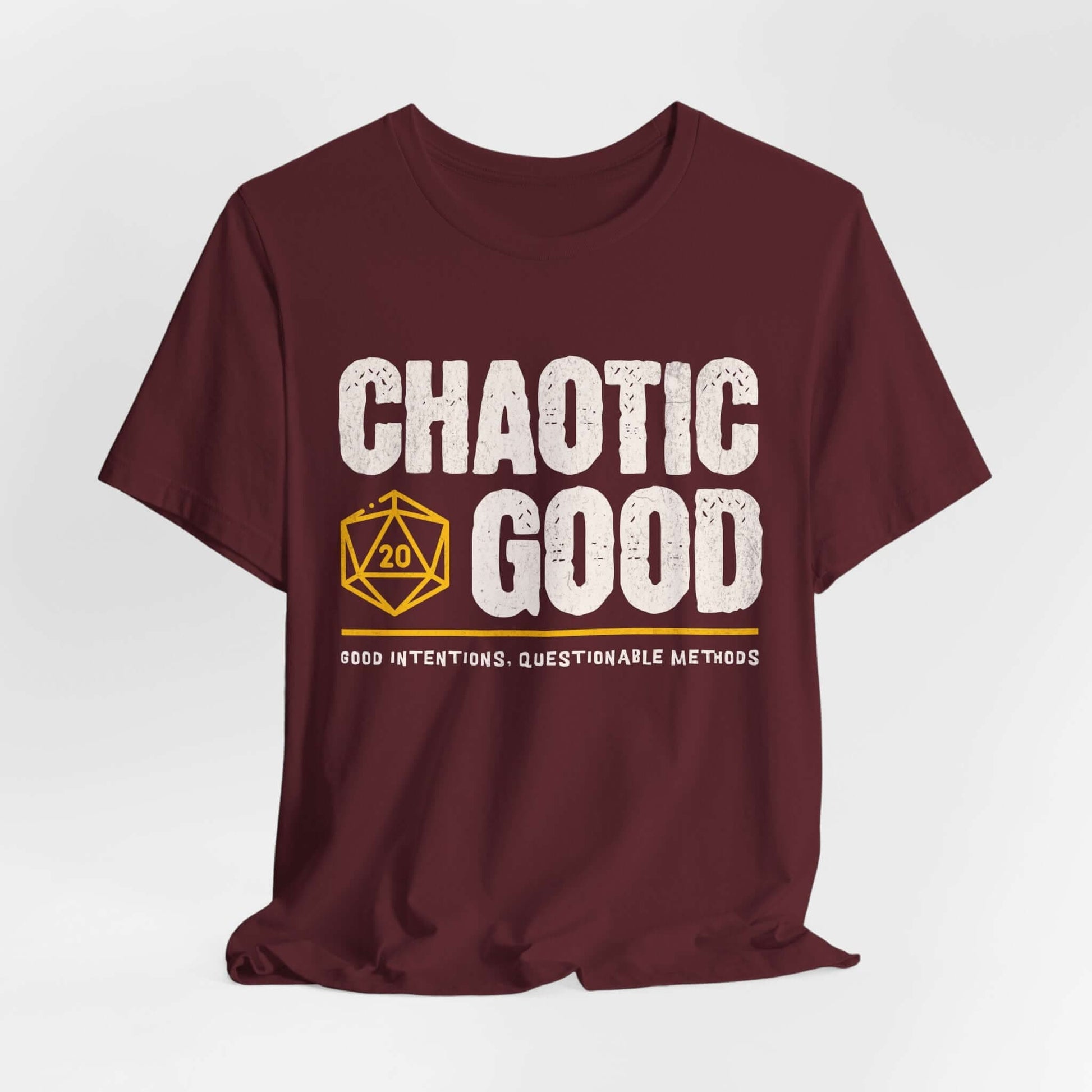 Printify T-Shirt Maroon / S Chaotic Good Shirt - DnD Alignment T-shirt