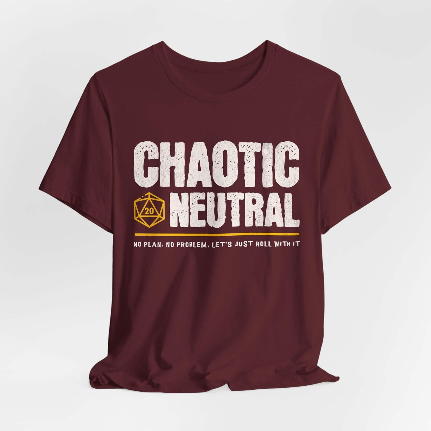 Printify T-Shirt Maroon / S Chaotic Neutral Shirt - DnD Alignment T-shirt