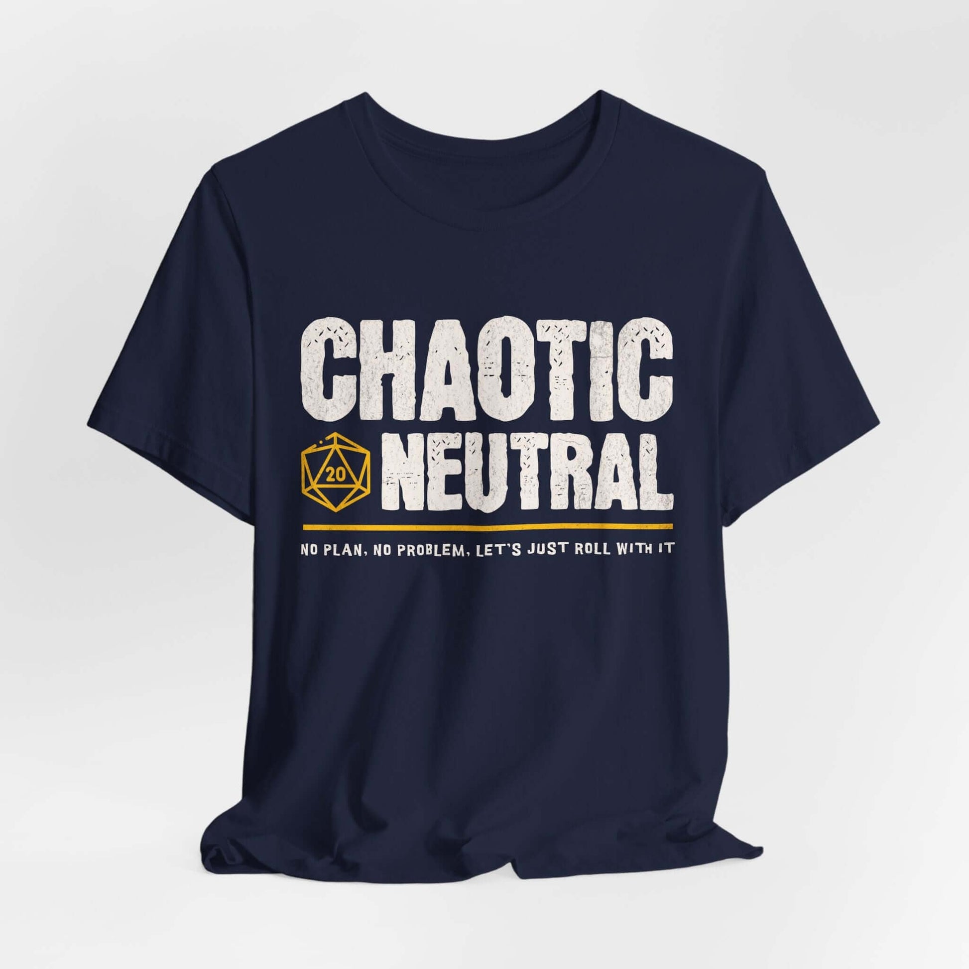 Printify T-Shirt Navy / S Chaotic Neutral Shirt - DnD Alignment T-shirt