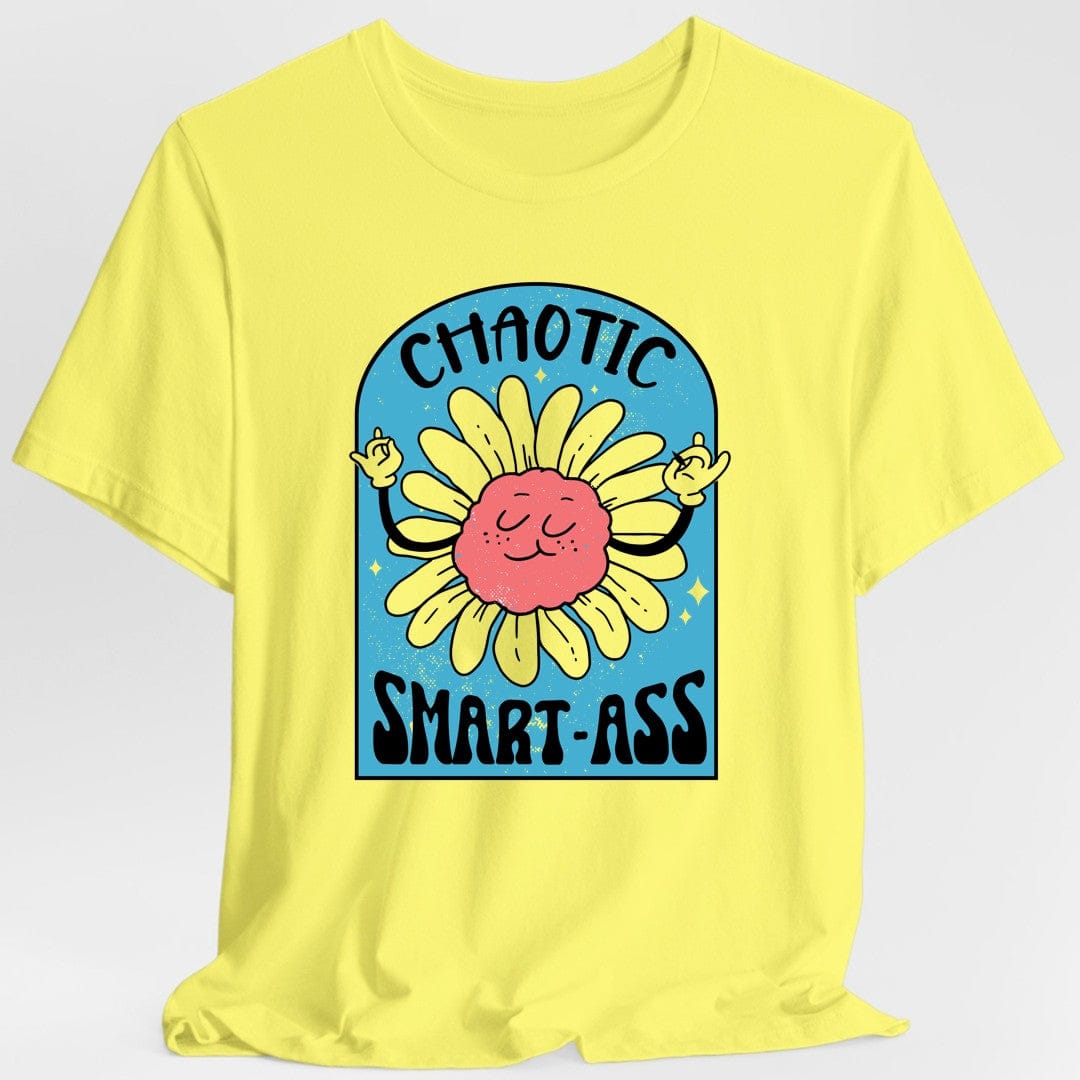 Printify T-Shirt Cornsilk / S Chaotic Smart-Ass Funny Alignment T-Shirt