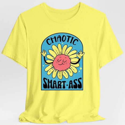 Printify T-Shirt Cornsilk / S Chaotic Smart-Ass Funny Alignment T-Shirt